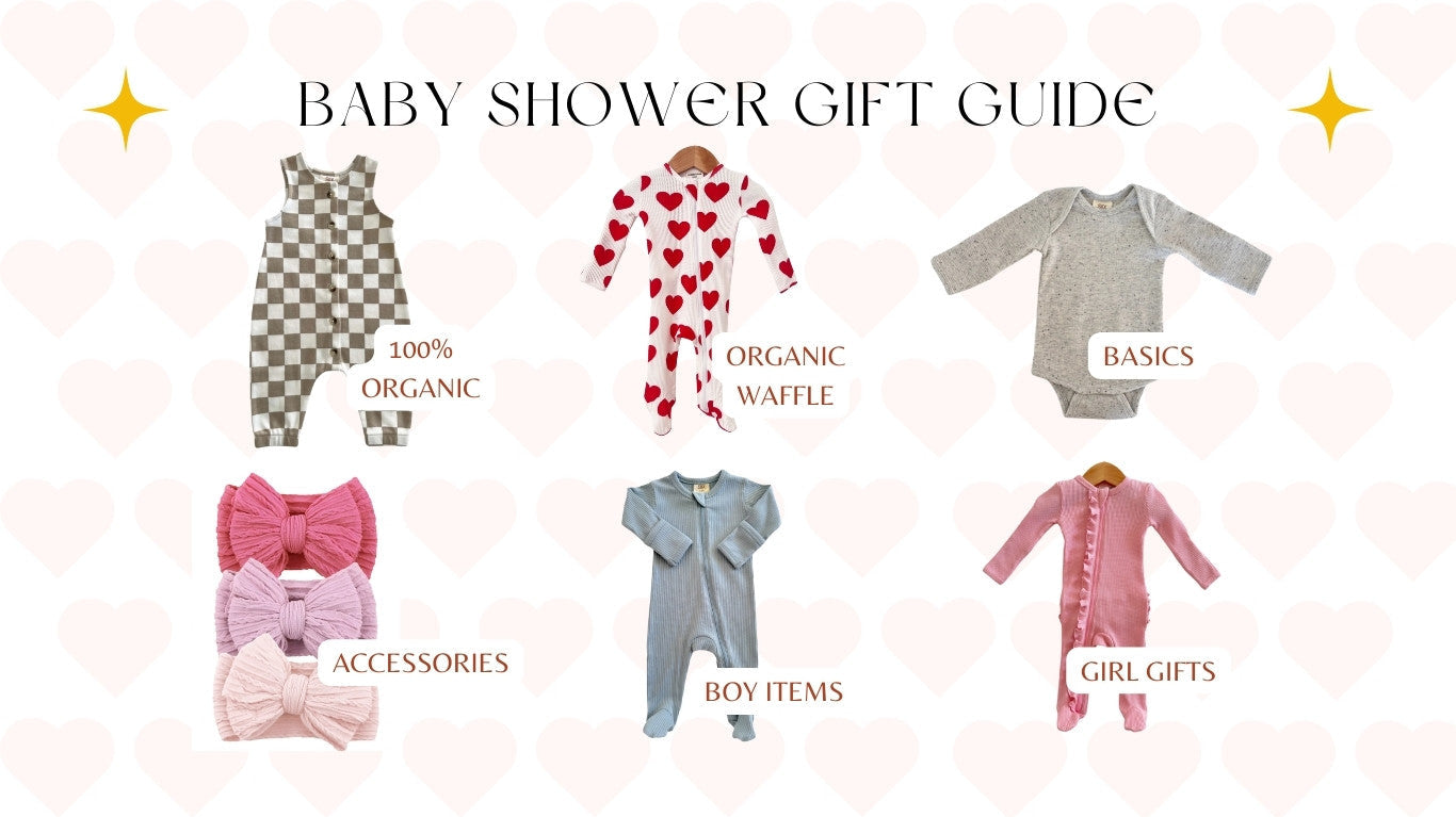 Baby shower gift guide featuring our best sellers