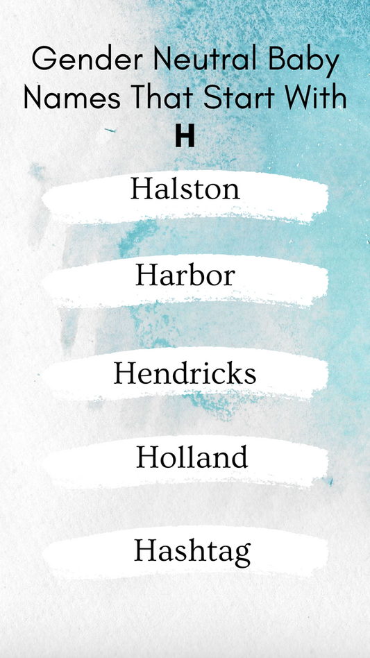 Gender Neutral Baby Names That Start With H