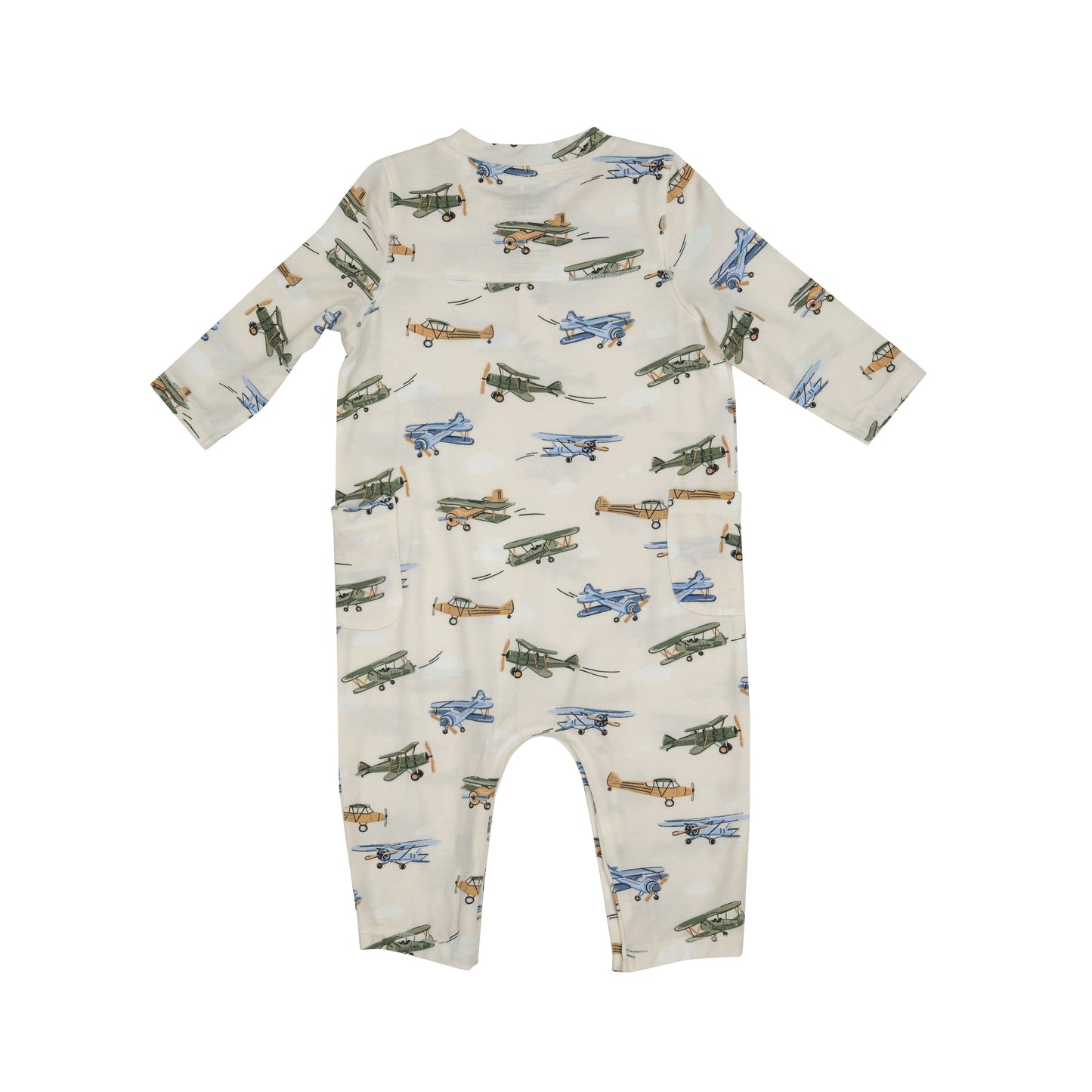 Henley Romper, Vintage Airplane