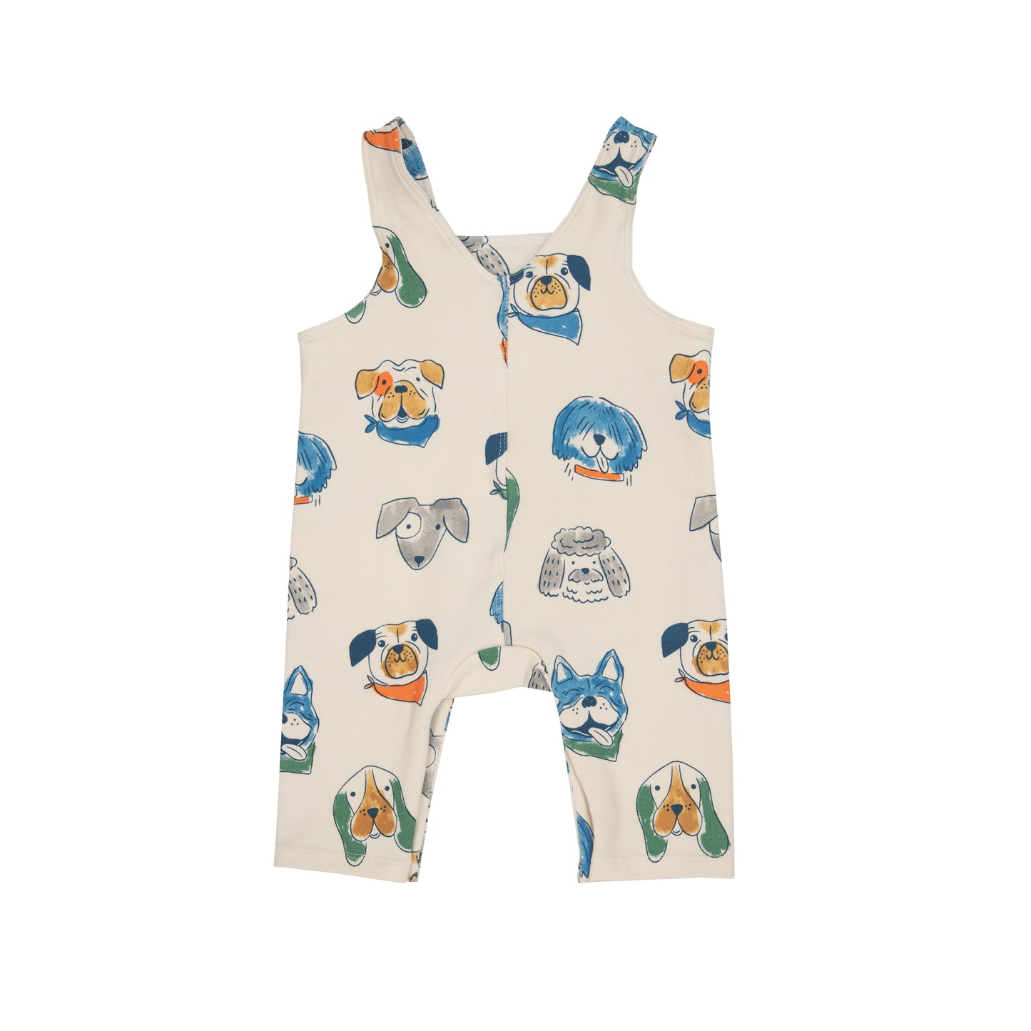 French Terry Overalls, Furry Friends