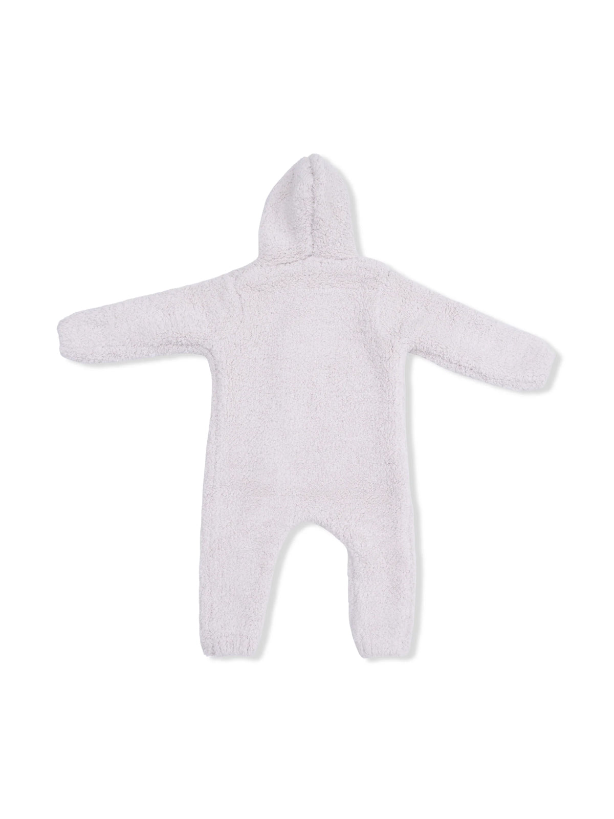 Chenille Hooded Romper, Natural