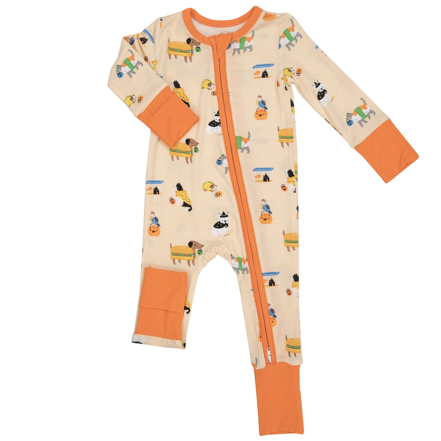 2-Way Zip Romper, Halloween Costumed Pets