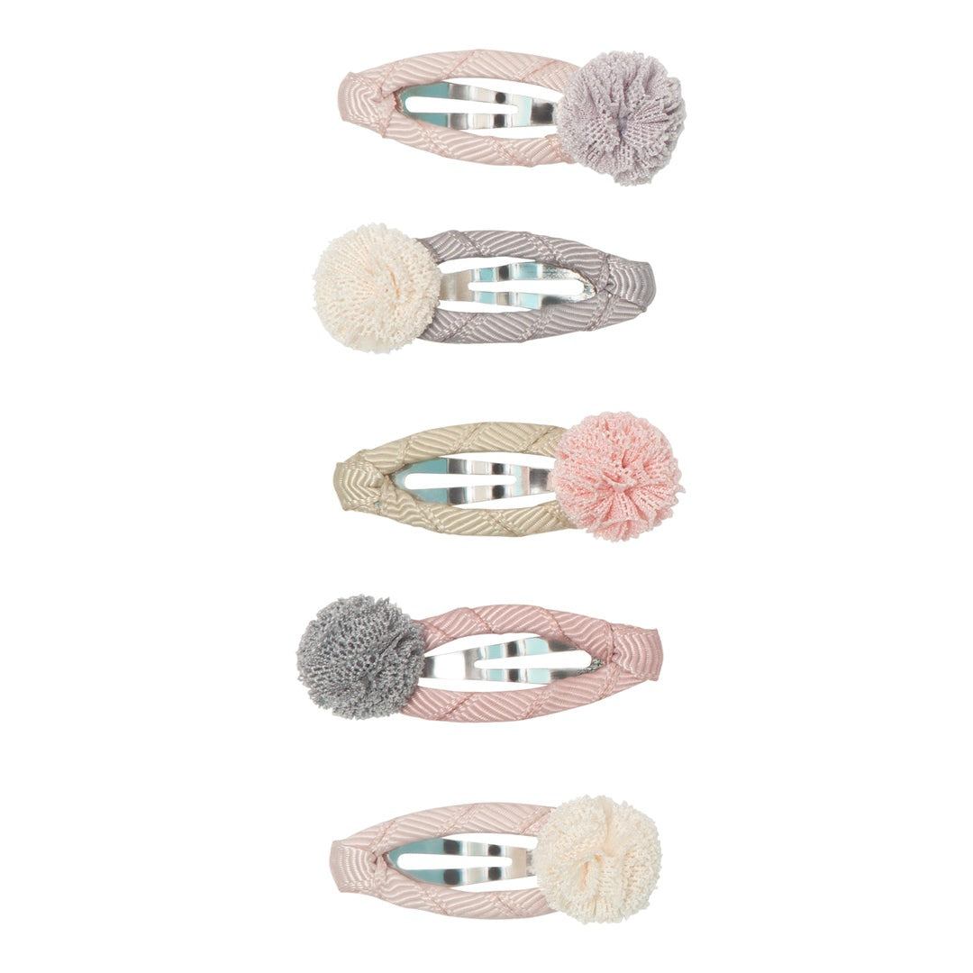 Mini Ballerina Pom Pom Clic Clac Hair Clips