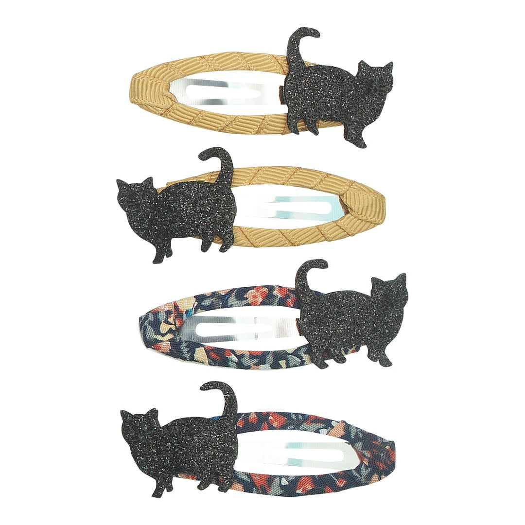 Chloe Cat Floral Hair Clip Set