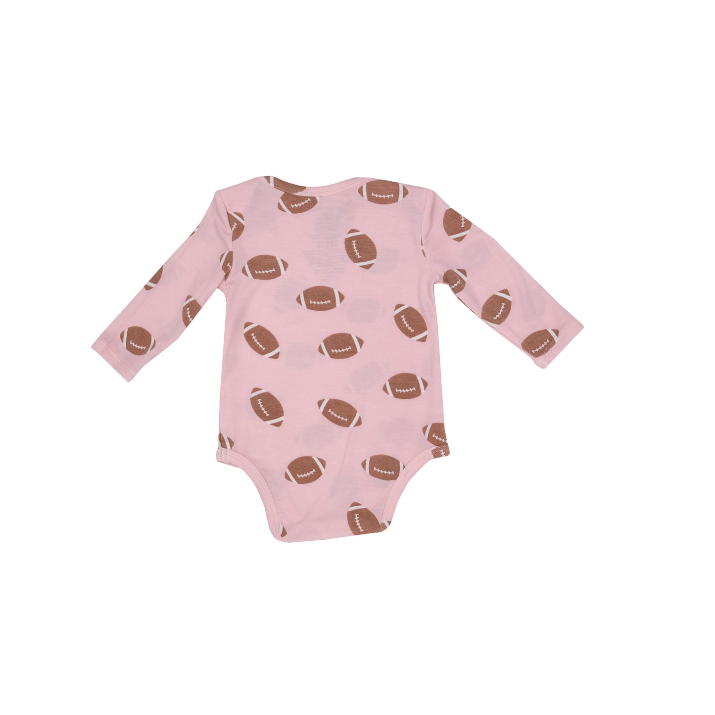 Long Sleeve Bodysuit, Football Pink
