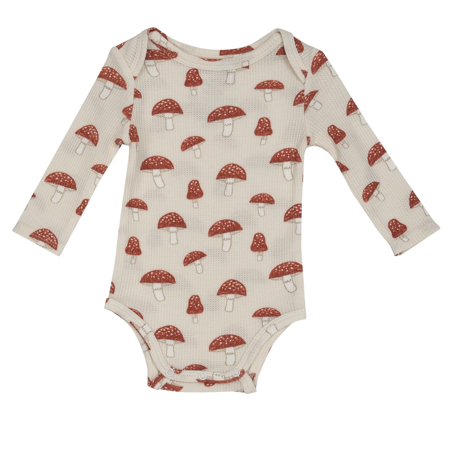Thermal Long Sleeve Bodysuit, Sketchy Mushrooms