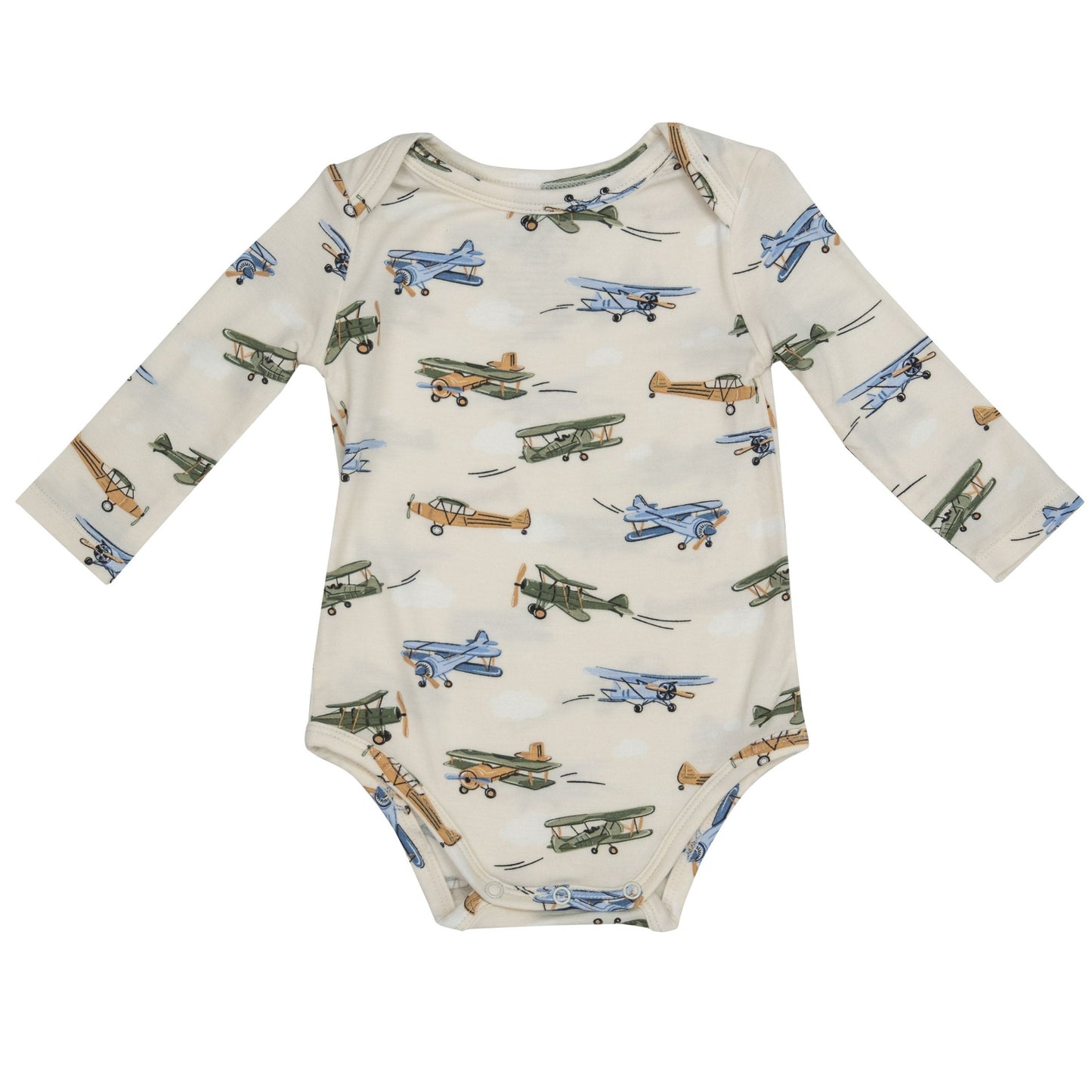 Long Sleeve Bodysuit, Vintage Airplane