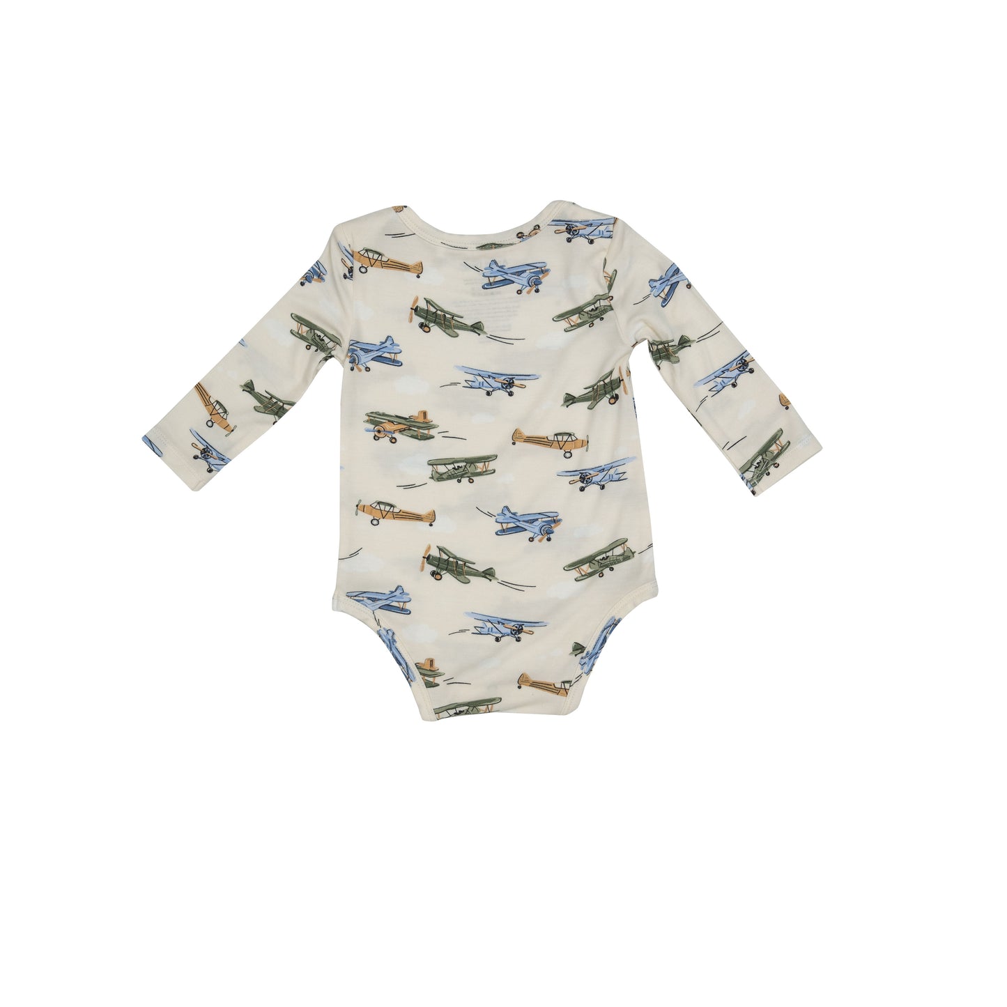 Long Sleeve Bodysuit, Vintage Airplane