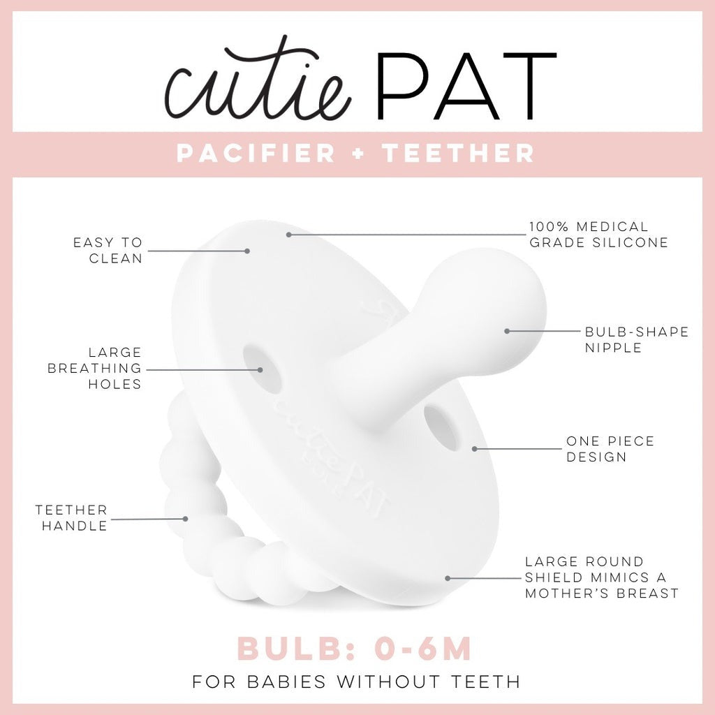 Cutie PAT Bulb Pacifier, Ivory