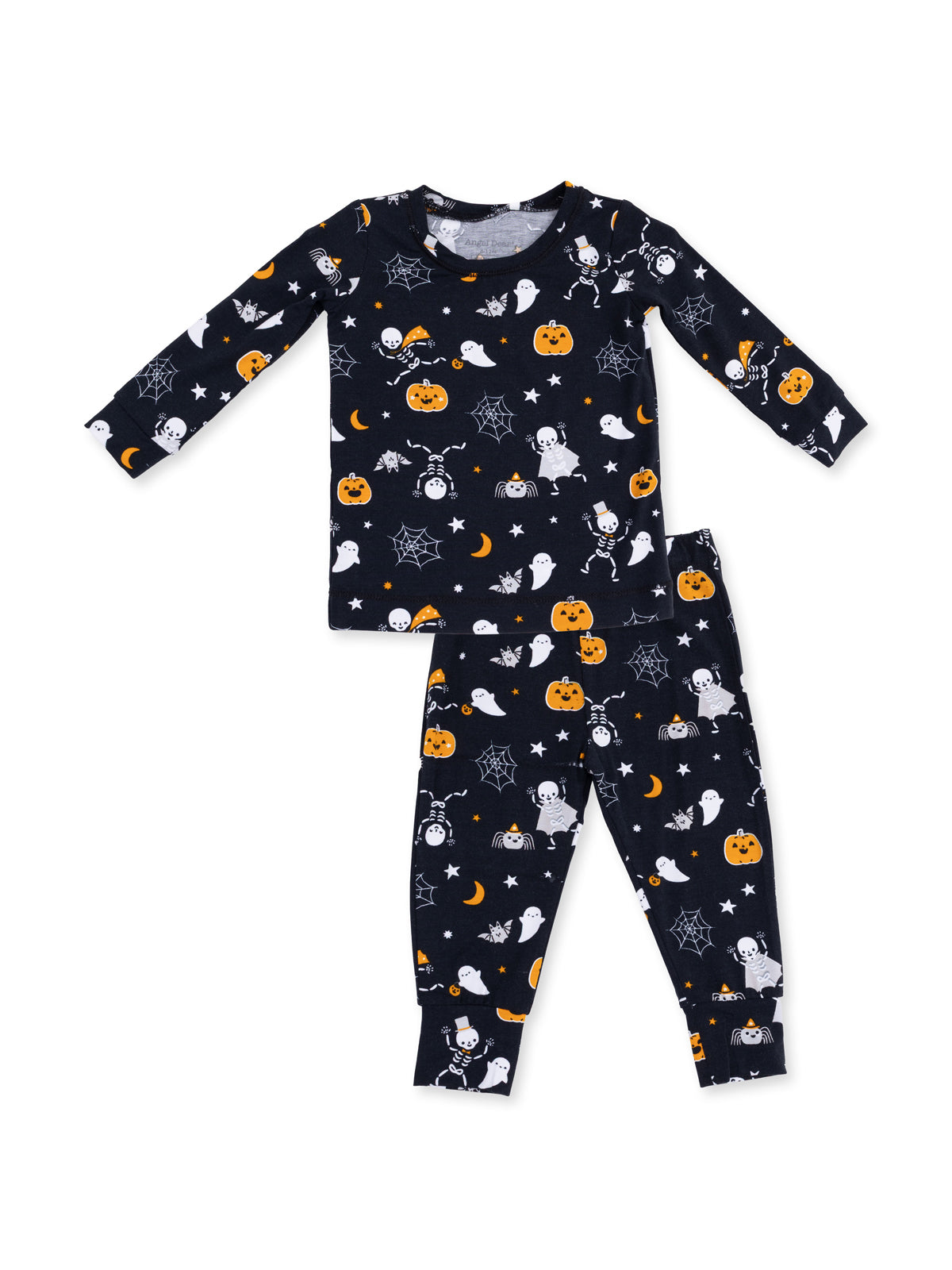 Long Sleeve Loungewear Set, Glow-in-the-Dark Halloween Skeleton Buddies