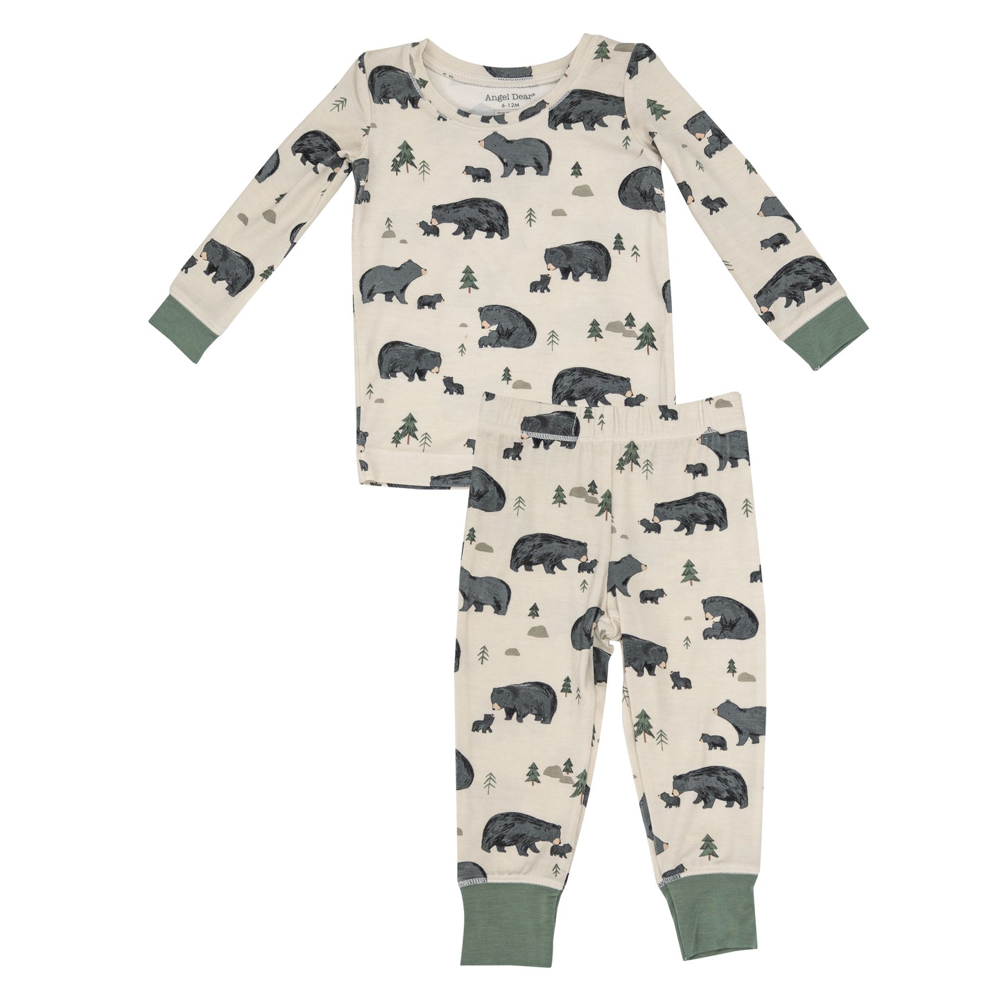 2-Piece Lounge Wear Set, Black Bear