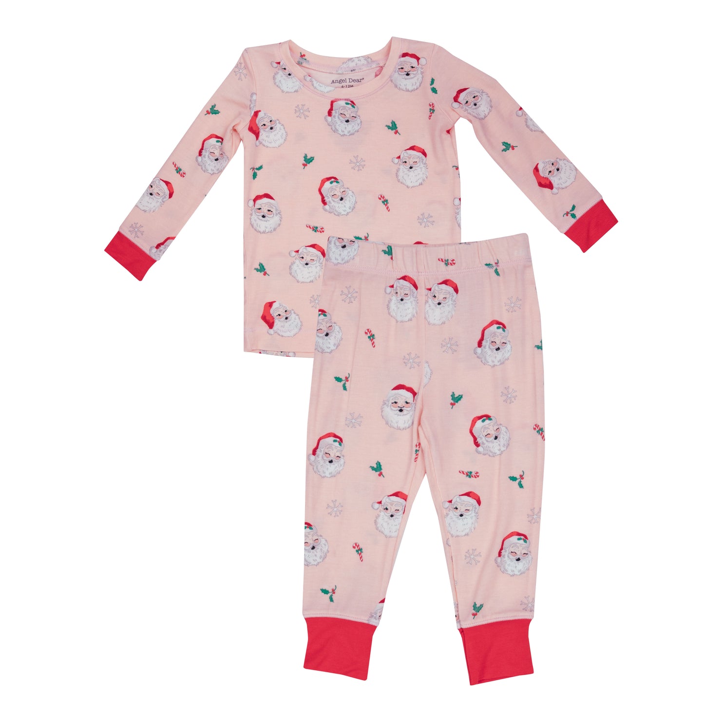 2-Piece Lounge Wear Set, Vintage Santa Pink