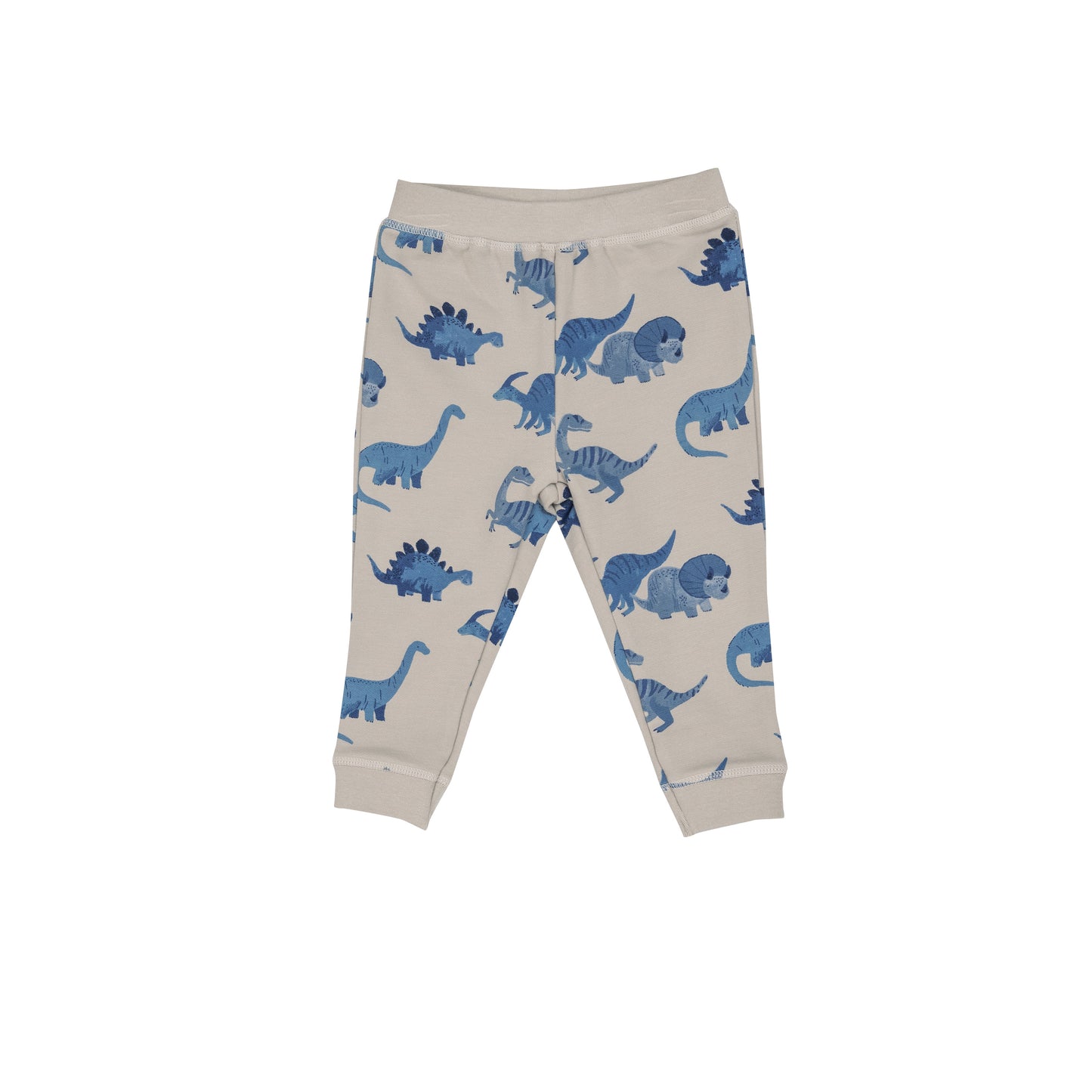French Terry Hoodie & Jogger Set, Blue Dinos