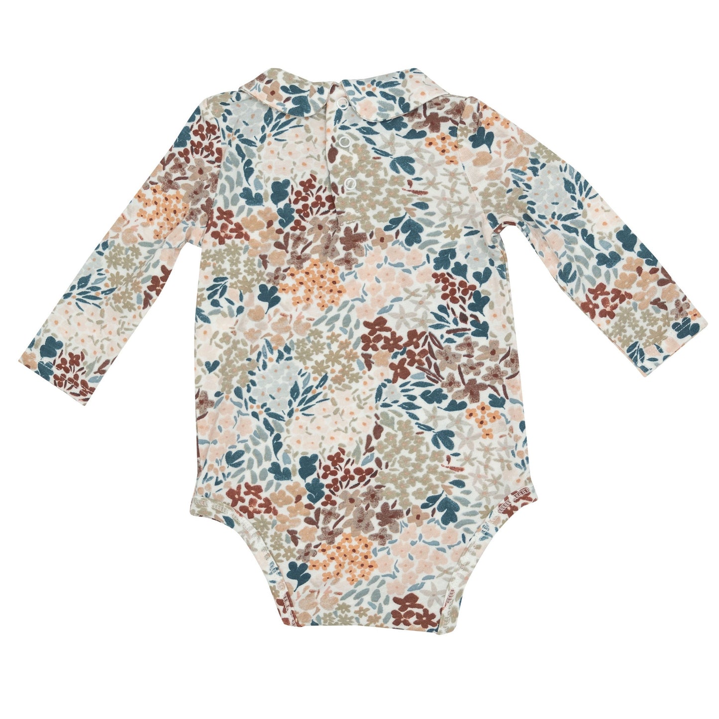 Peter Pan Collar Bodysuit, Painted Fall Floral