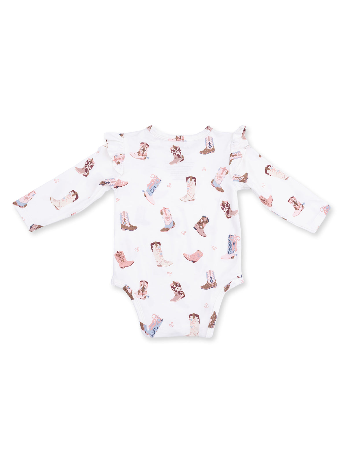 Ruffle Sleeve Bodysuit, Buckarette Boots