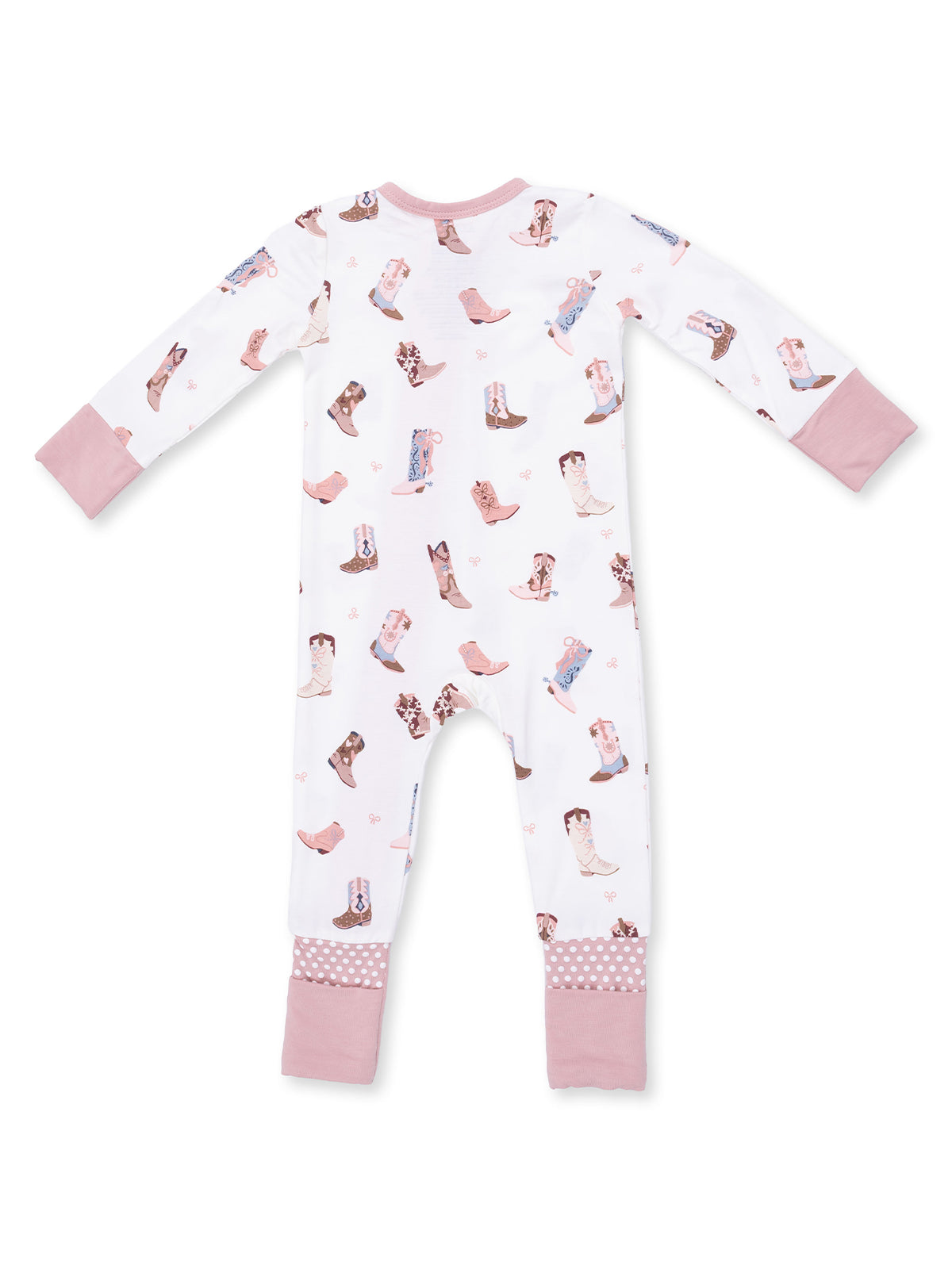 2-Way Zip Romper, Buckarette Boots