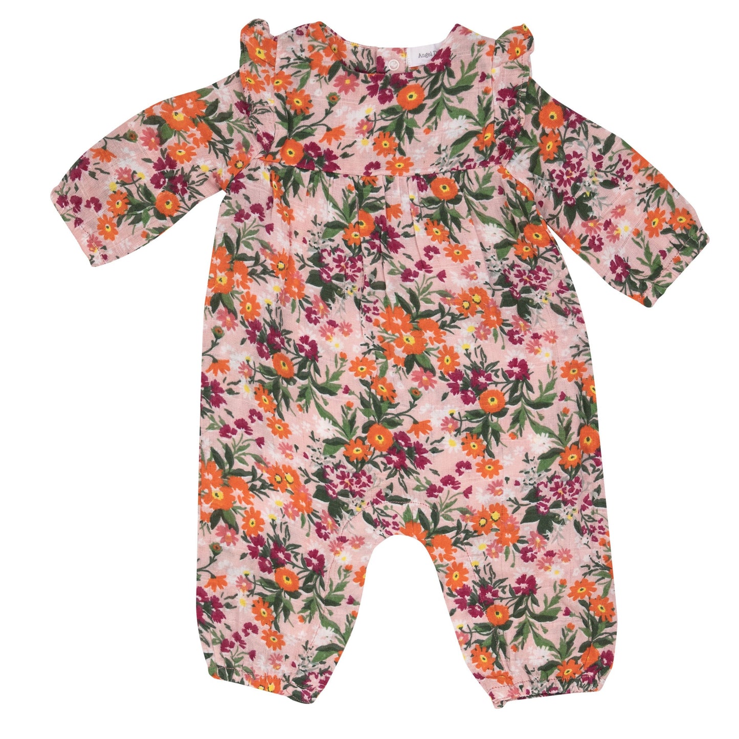 Muslin Ruffle Sleeve Romper, Autumn Days Floral