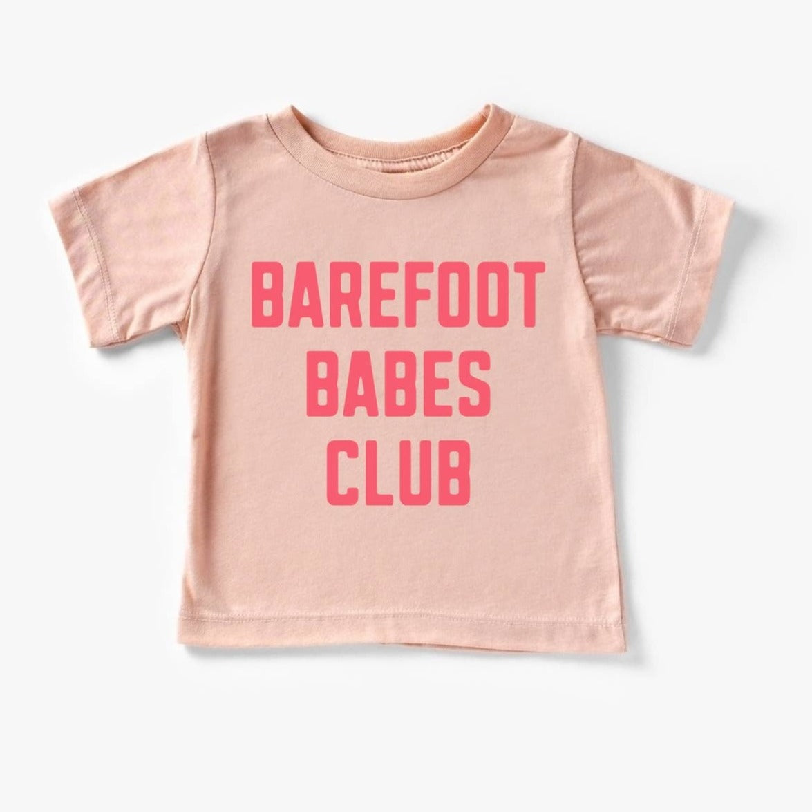 Kid's Graphic Short Sleeve Tee, Barefoot Babes Club