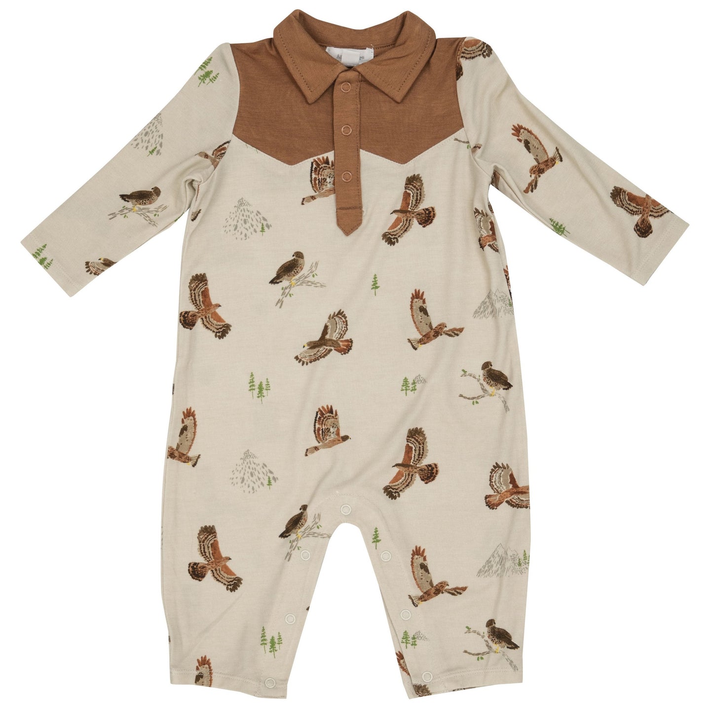 Long Sleeve Cowboy Romper, Hawks