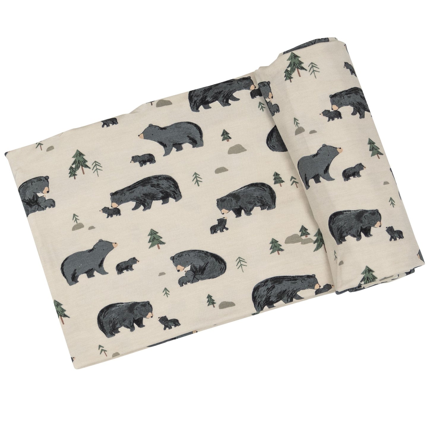 Stretch Swaddle, Black Bear