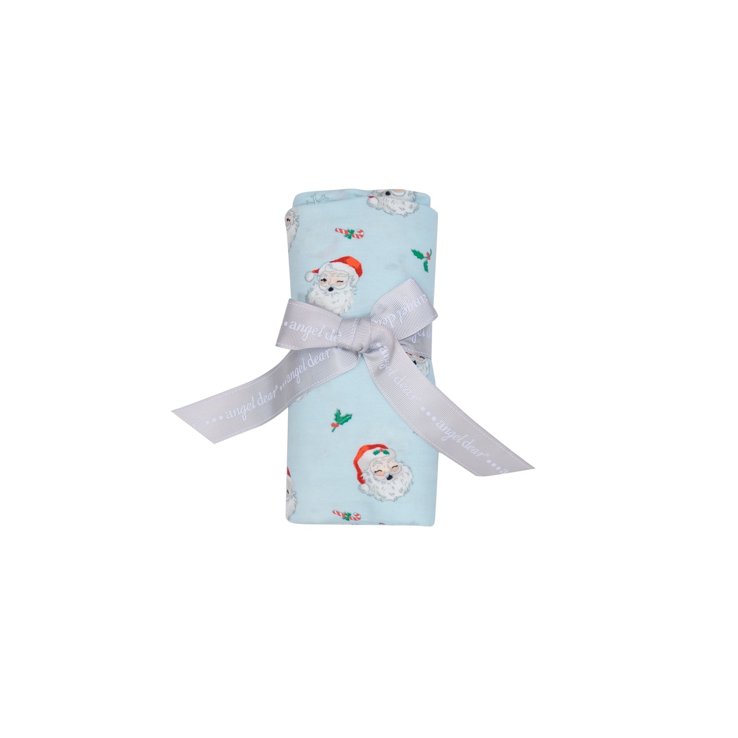Stretch Swaddle, Vintage Santa Blue