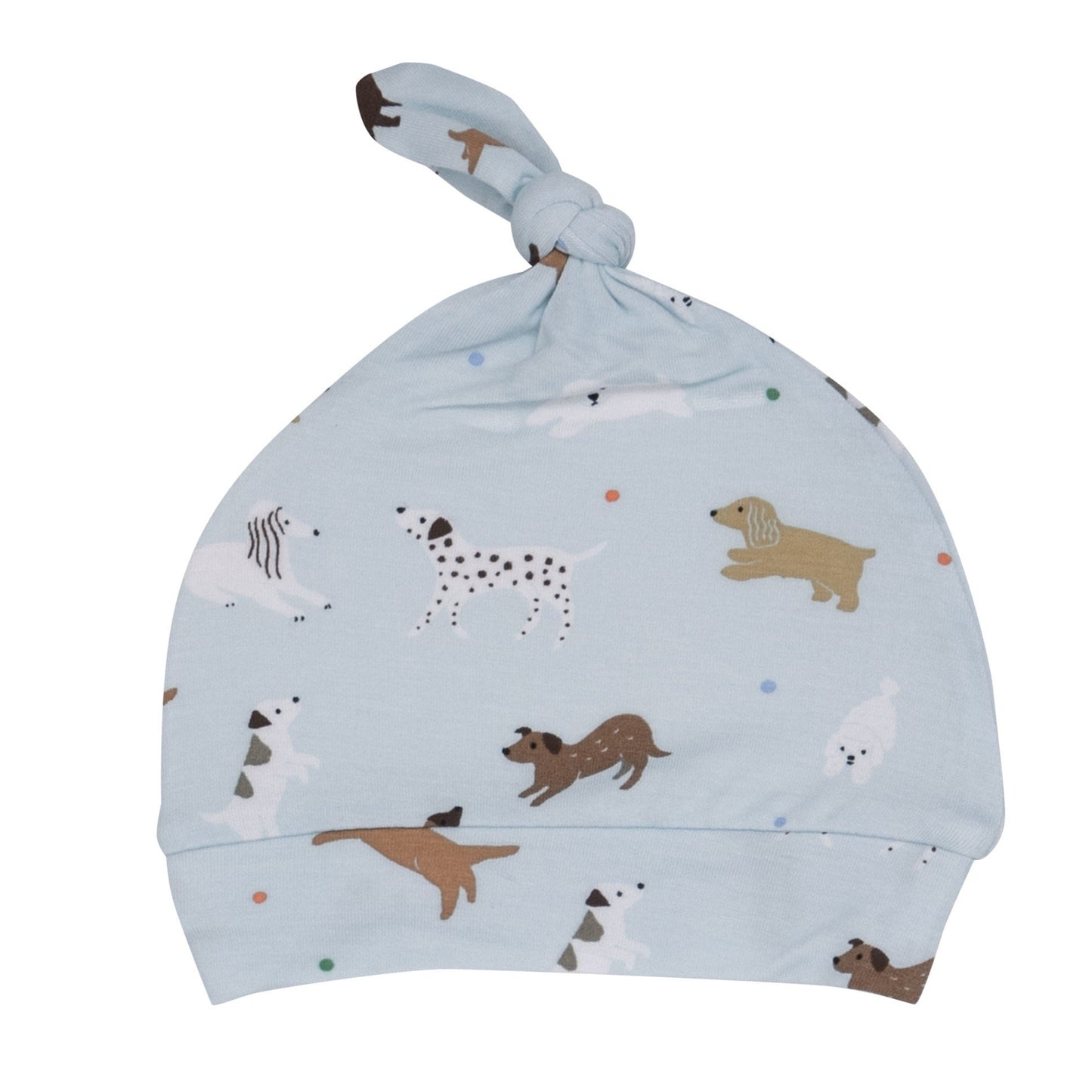 Knot Beanie, Doggies Blue