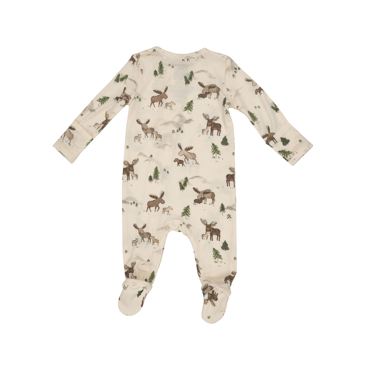 2-Way Zip Footie, Moose Family
