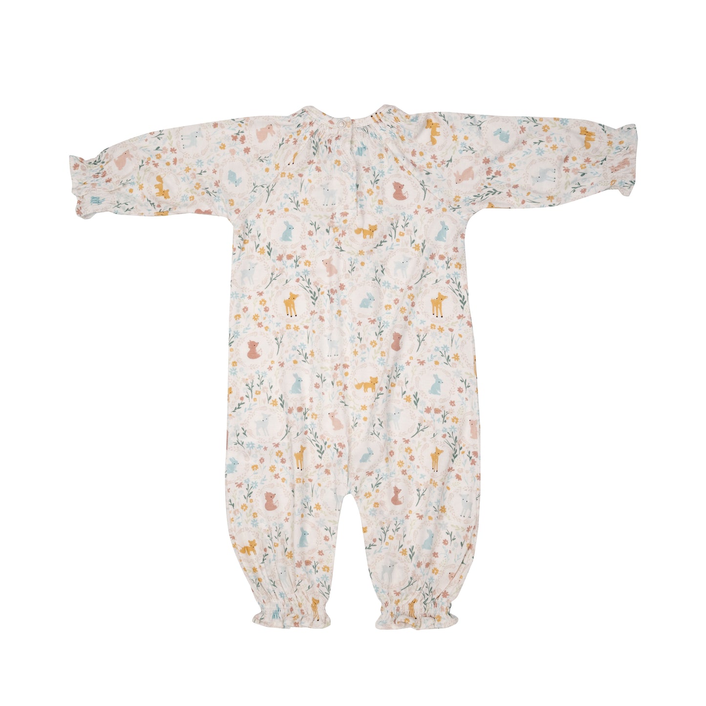 Smocked Romper, Pretty Woodland Cameos