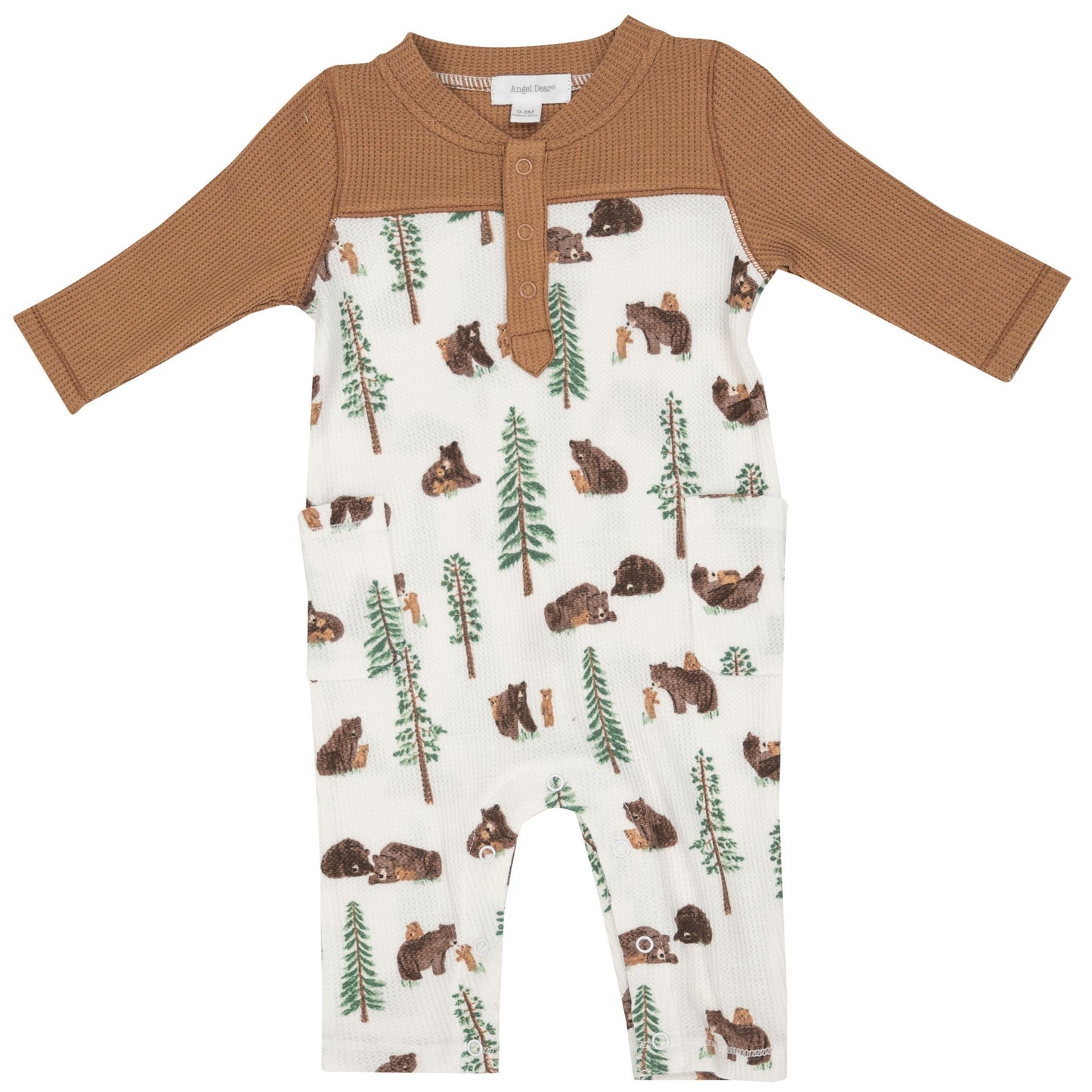 Thermal Romper, Brown Bears
