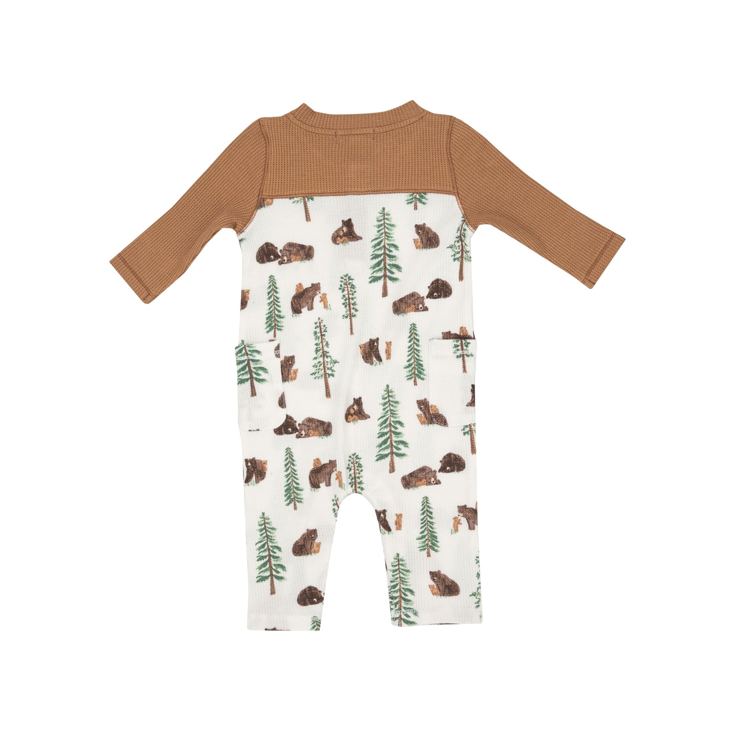 Thermal Romper, Brown Bears