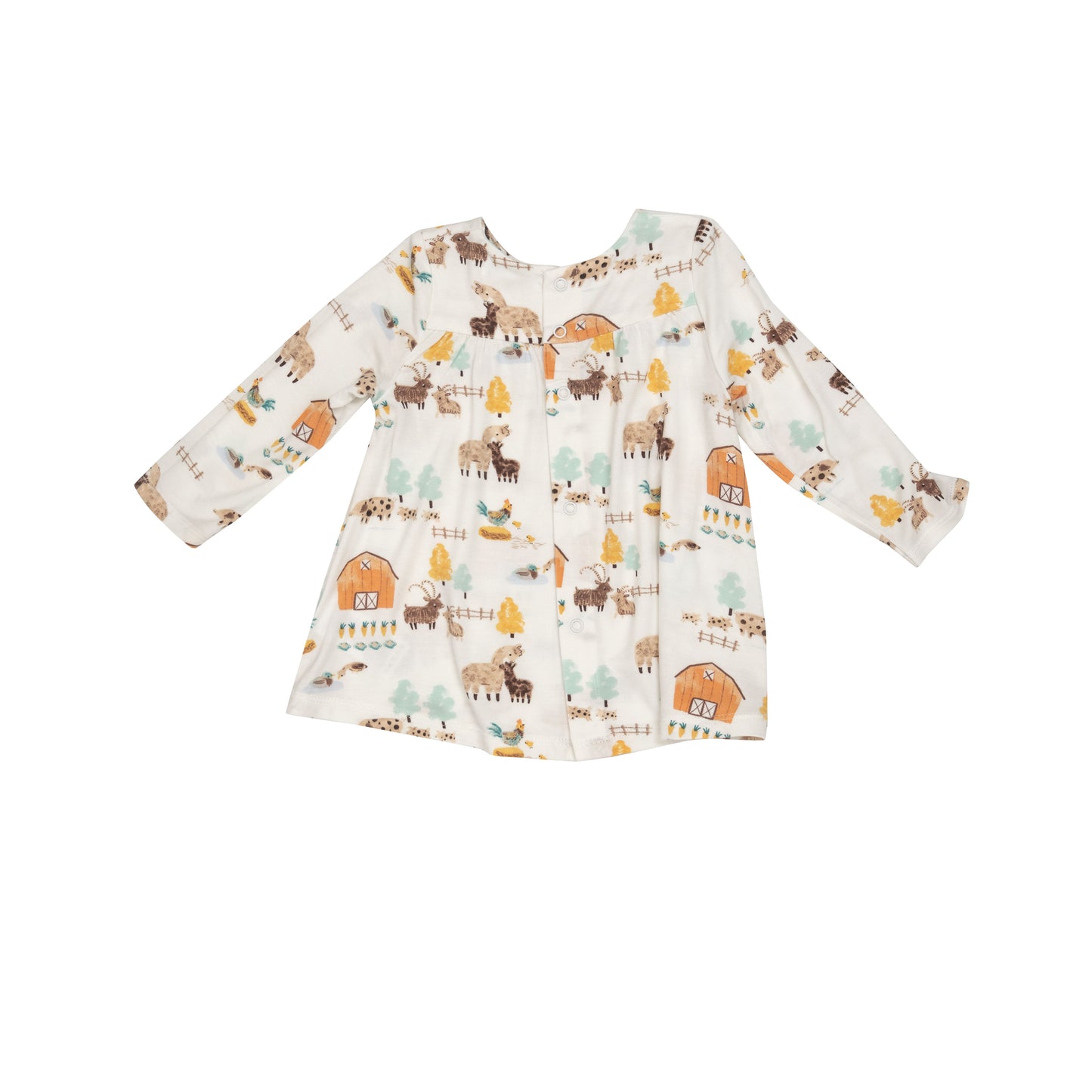 Smocked Top & Legging Set, Alpaca Farm/Plaid with Chicks