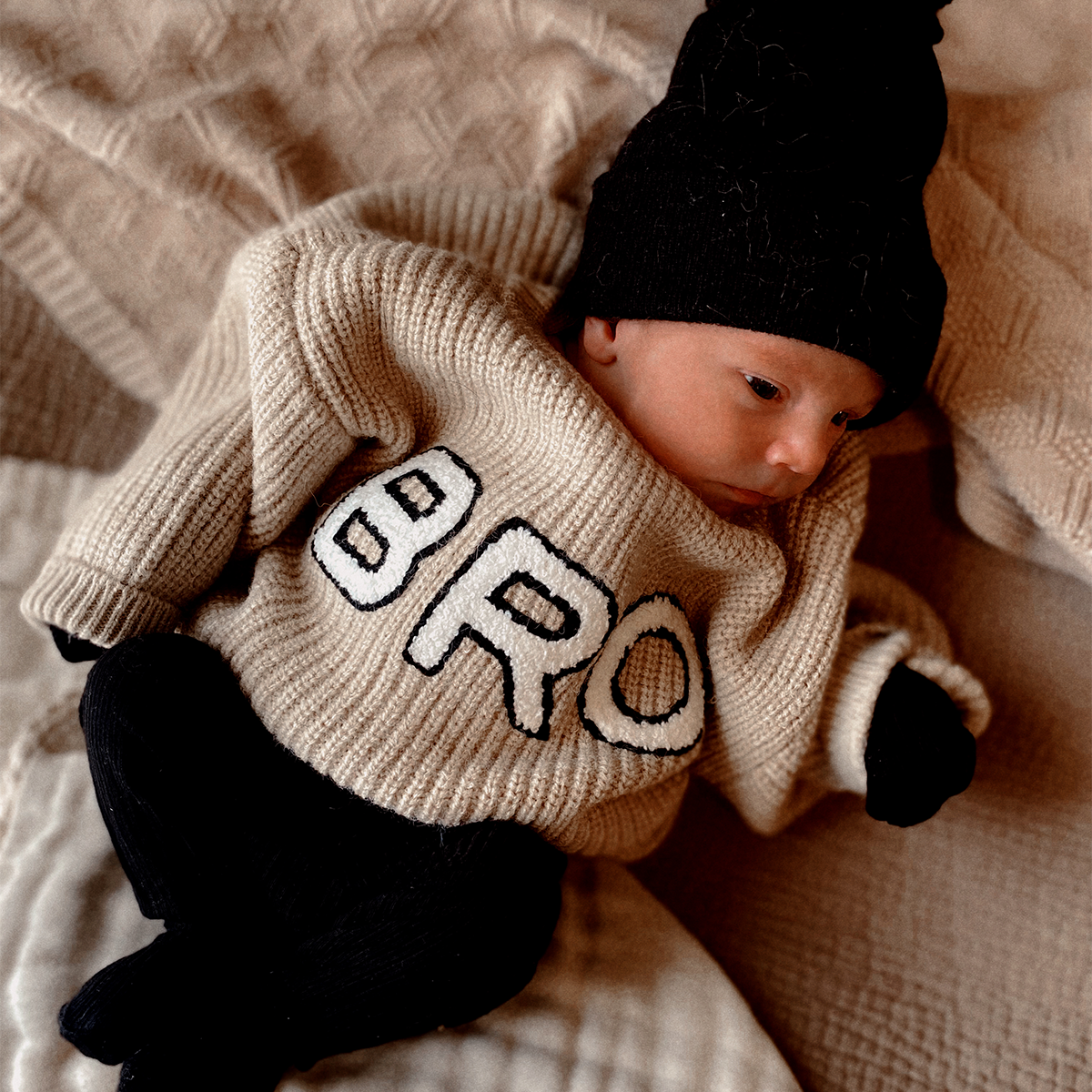 Personalised Baby Baby Oversized Jumper Oversized Baby Knit