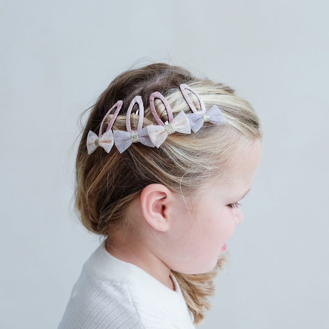 Ballet Bow Clic Clac Hair Clips