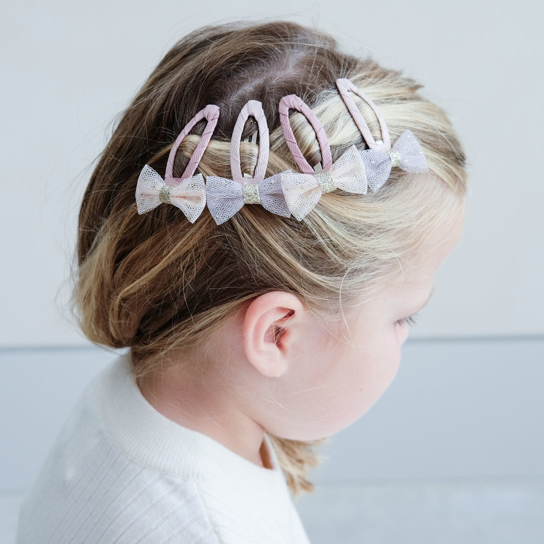 Ballet Bow Clic Clac Hair Clips