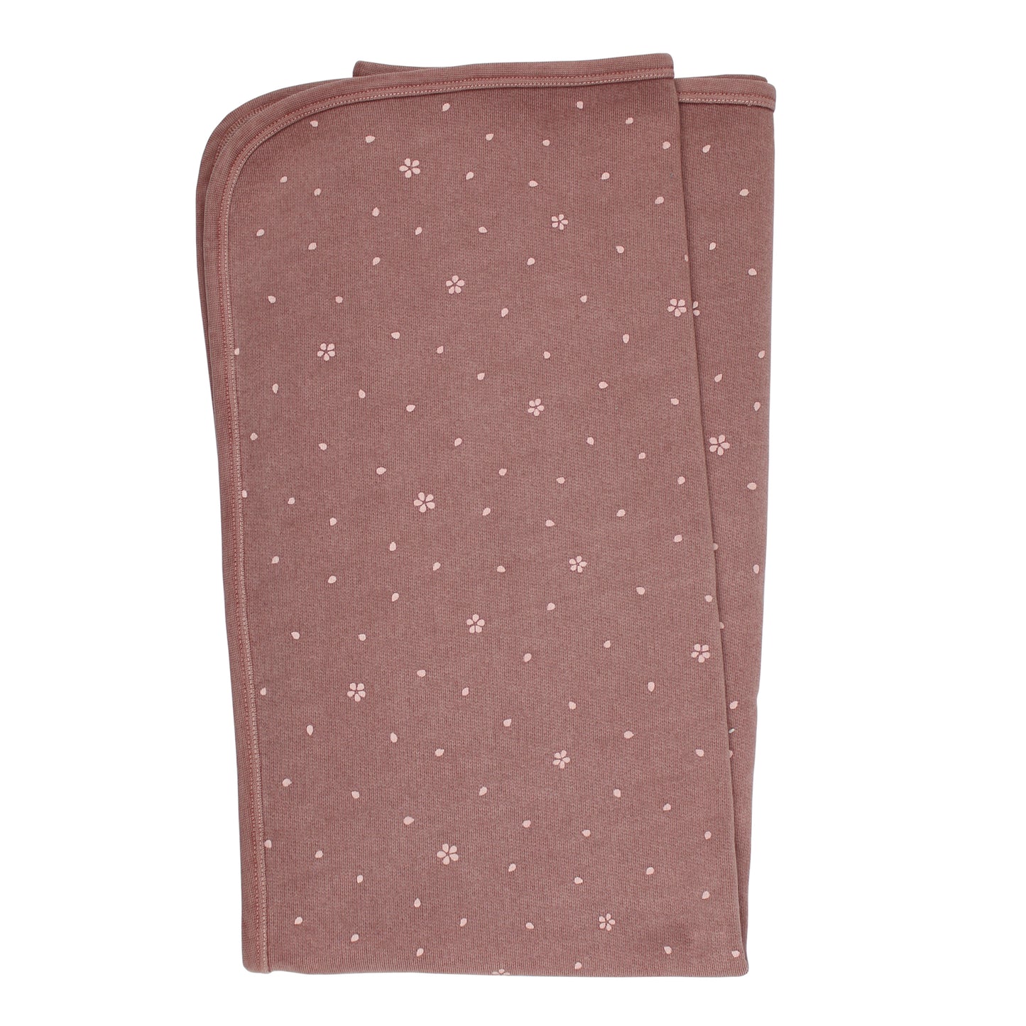 Organic Swaddle Blanket, Rosewood Flower