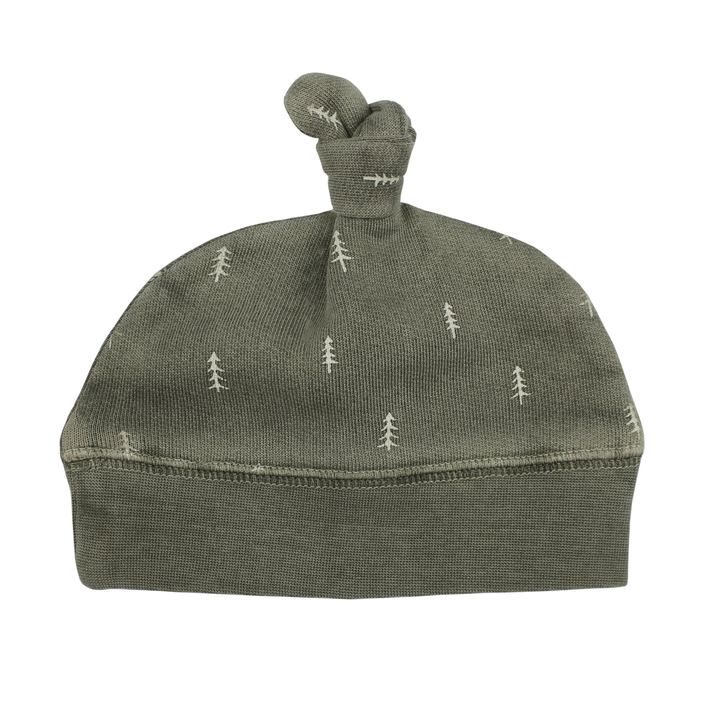 Organic Cozy Knot Beanie, Hunter Tree