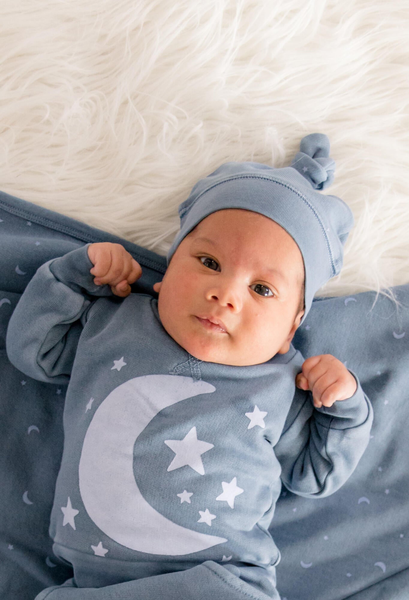 Organic Swaddle Blanket, Lake Moon