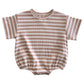 Tan Stripe / Organic Ribbed T-Shirt Bubble