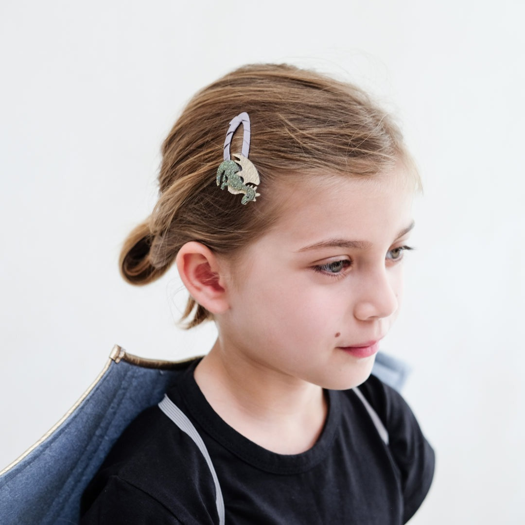 Dragon and Princess Hair Clip Set