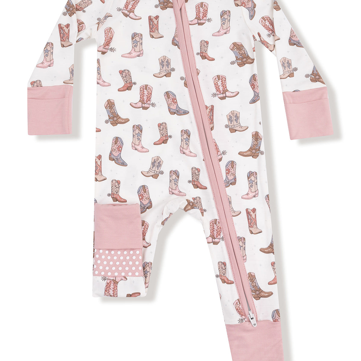 2-Way Zip Romper, Future Cowgirl