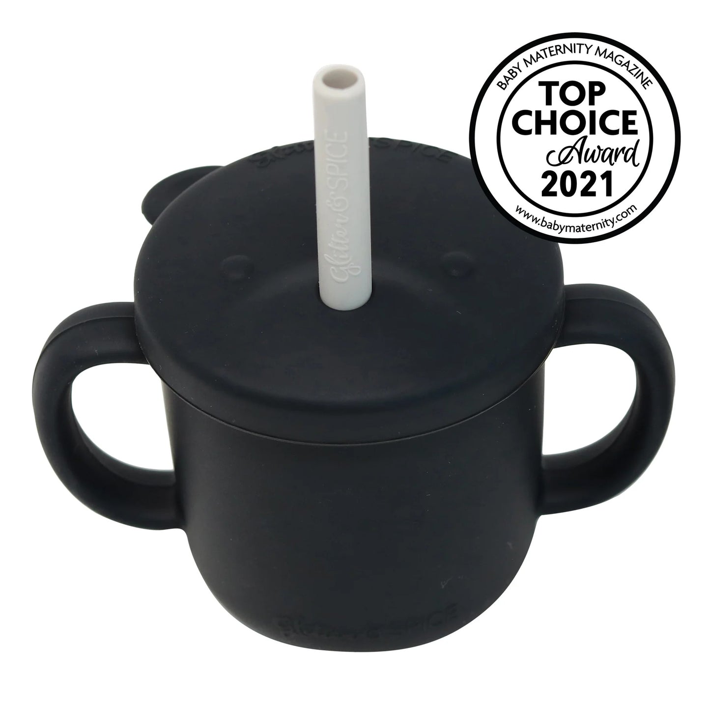 Grow With Me Silicone Bear Cup, Black