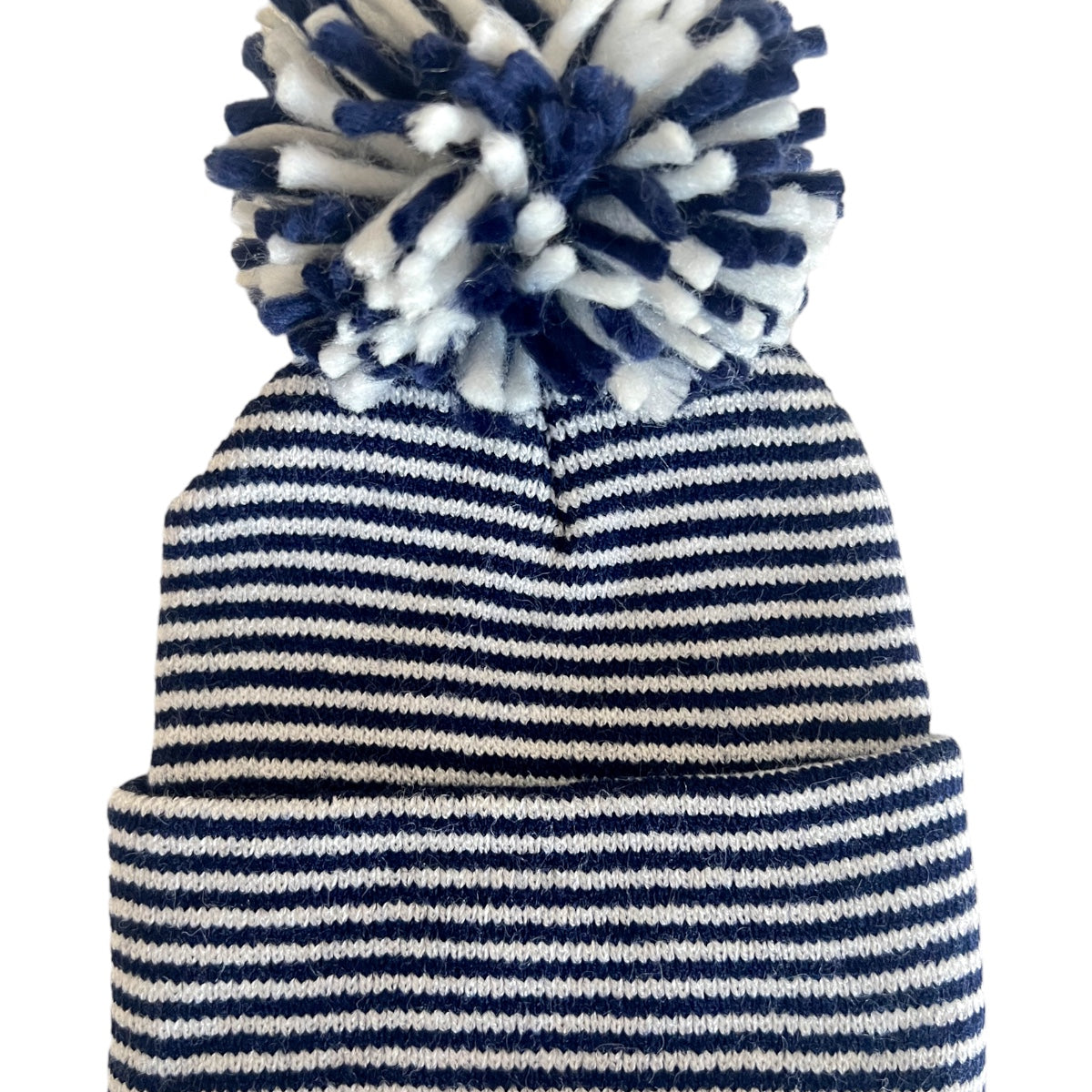 Shiraleah Vermot Blue and White Color Block Beanie with Pom Pom NWT ilybean Baby Blue Beanie with White Pom Pom  main image 3