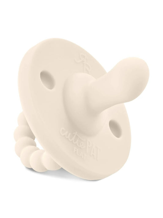 Cutie PAT Flat Pacifier, Ivory