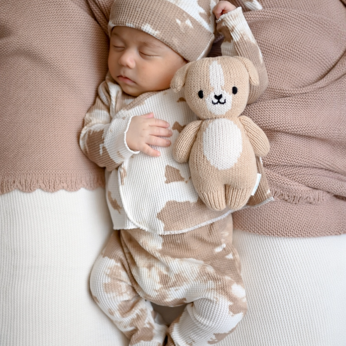 【新品】monmimi Baby Farbok Waffle suit Snow Jumpsuit - Benji Plush