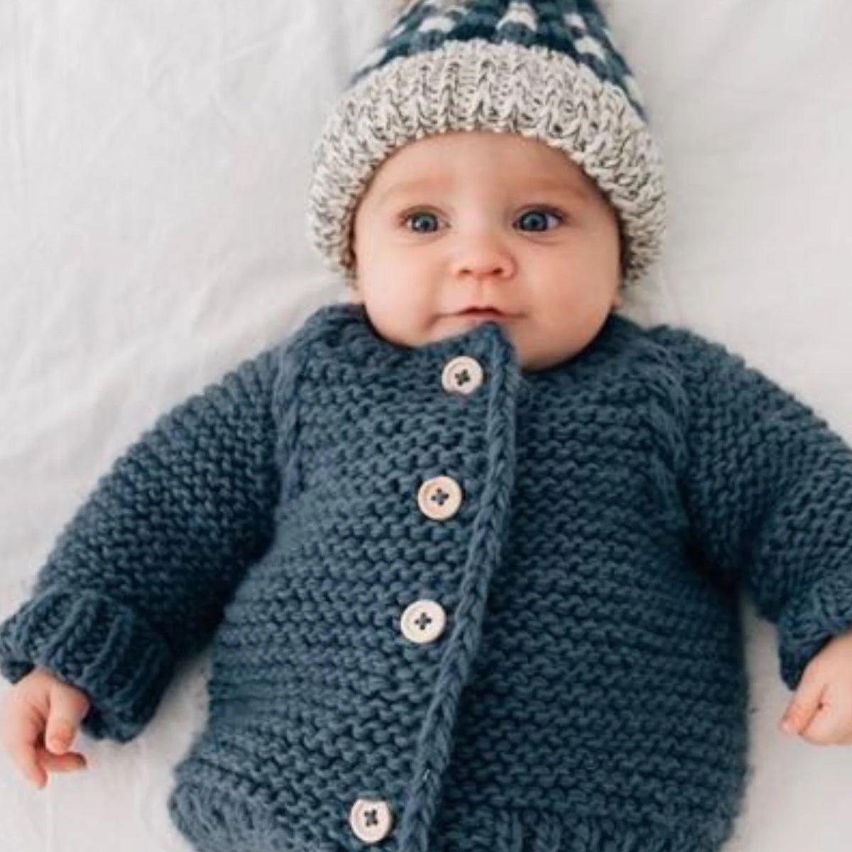 Garter Stitch Baby Aran Jacket Knit Patterns Garter Stitch Baby - Main Image