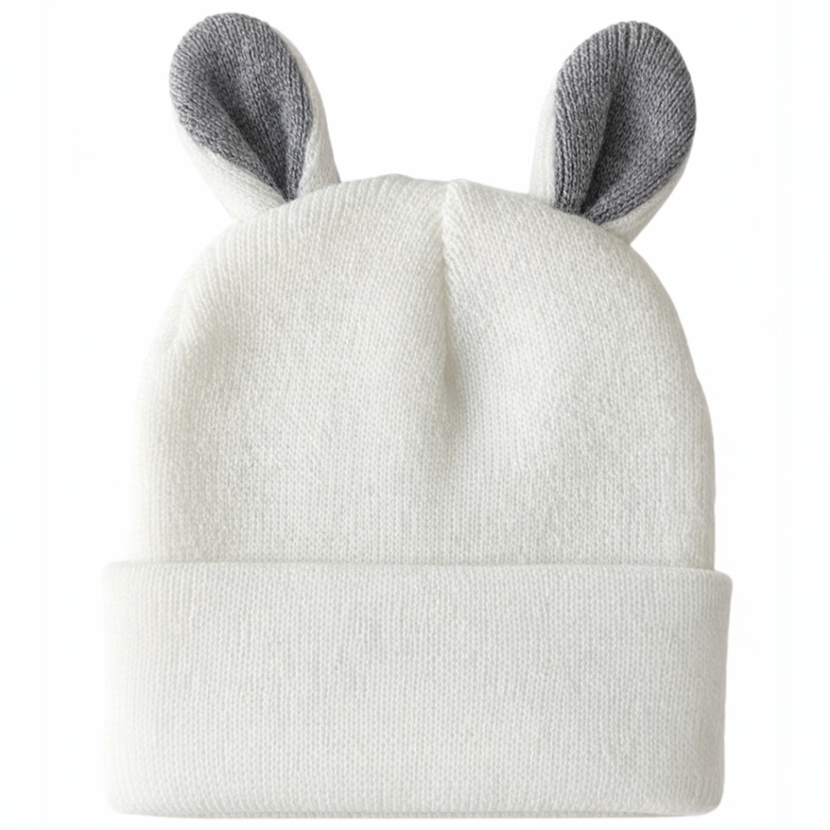 Baby's First Hat®, Warm White/Grey Bunny – SpearmintLOVE