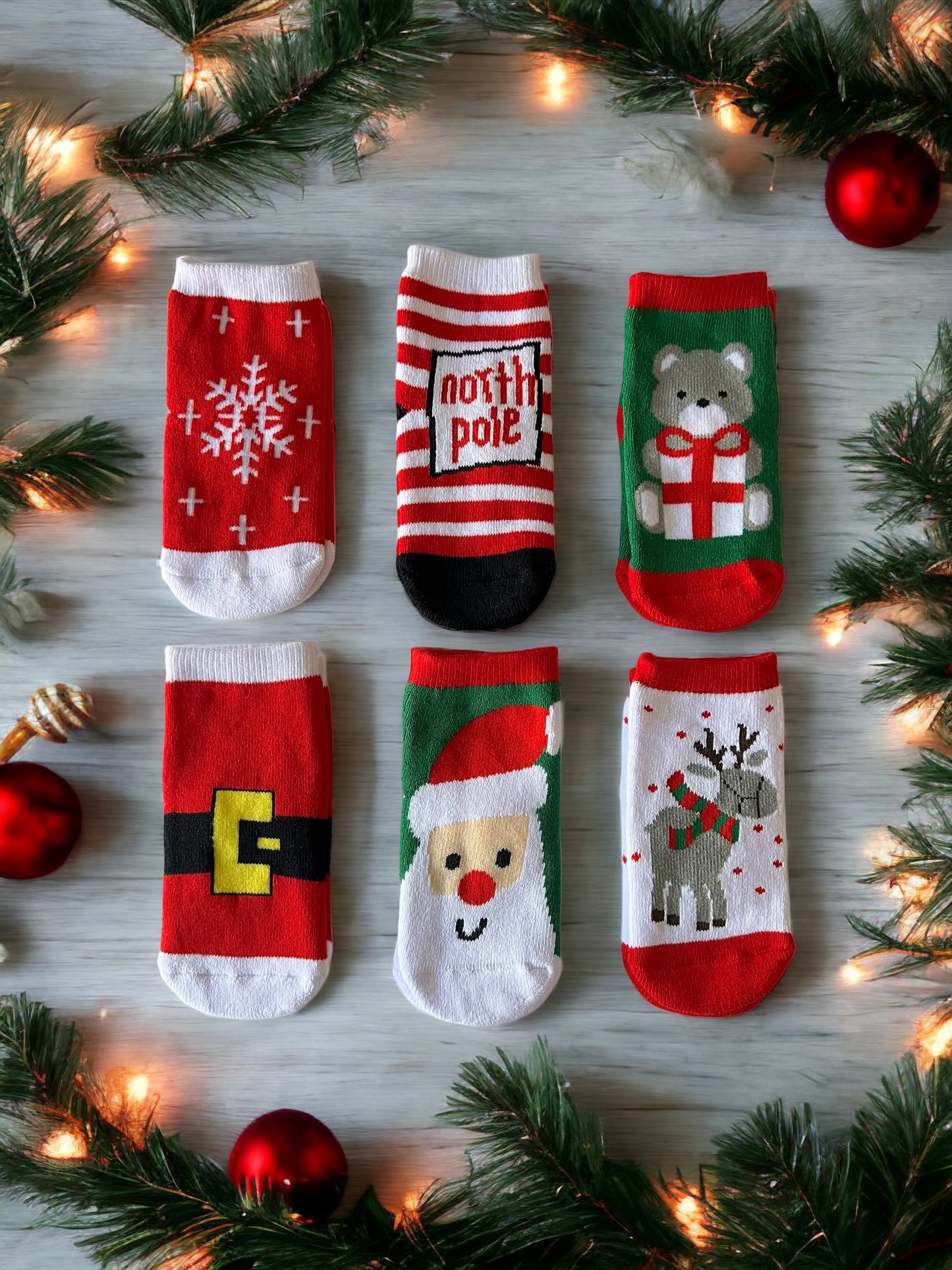 6-Pack Christmas Socks