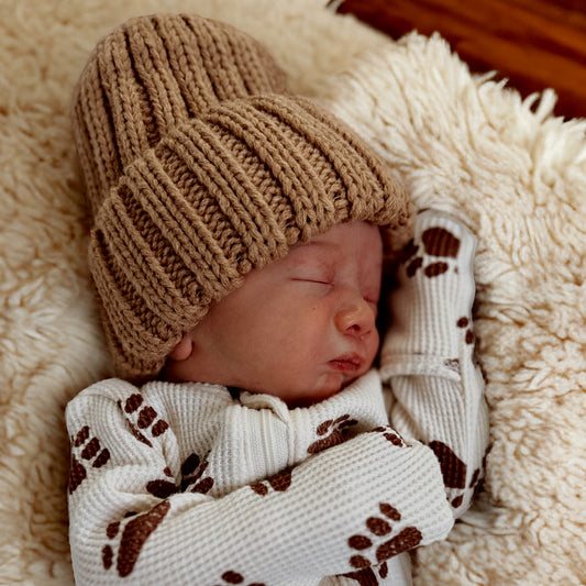Baby's First Hat, Chunky Knit Tawny
