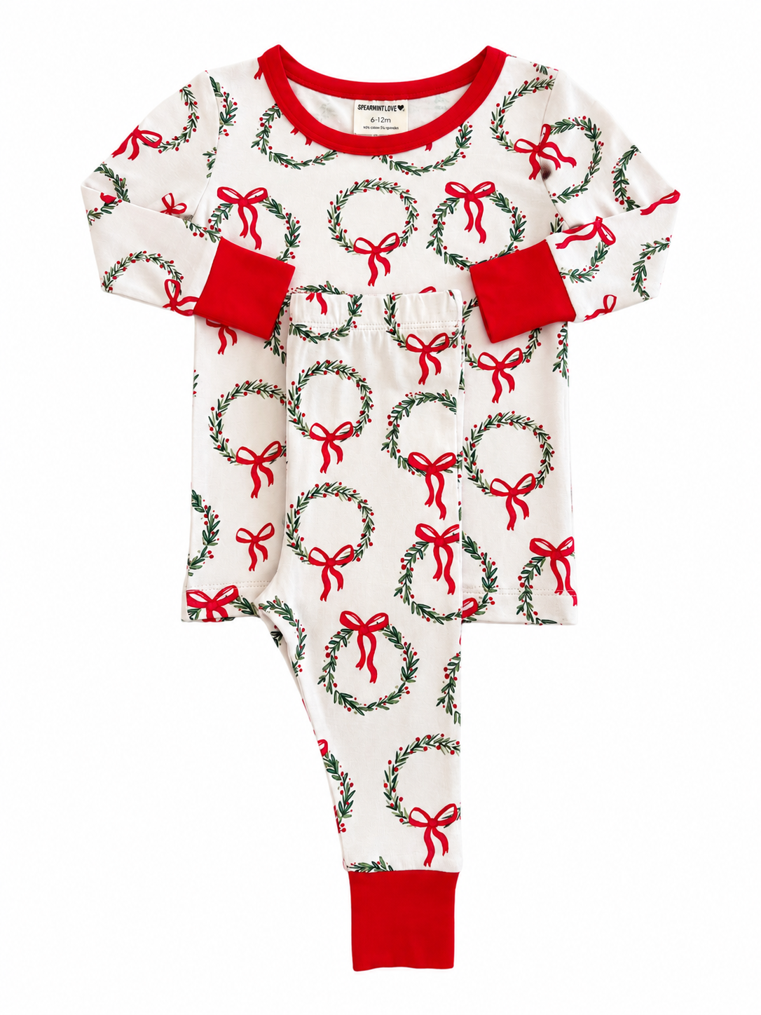 Long Sleeve 2-Piece Set, Wreath