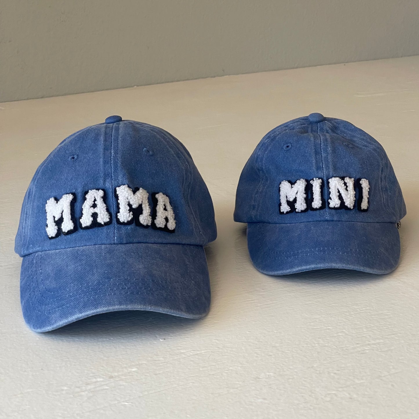 MINI Kids Baseball Hat, Vintage Wash Ocean Blue